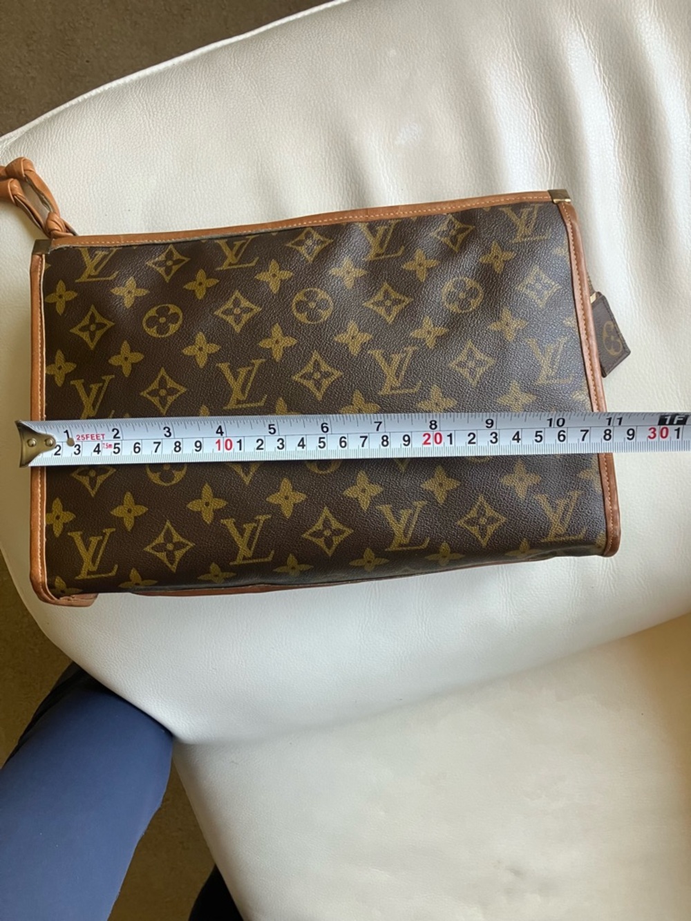 Louis Vuitton Monogram French Company, clutch, cosmetic case,  Pouch, insert - Picture 11 of 13